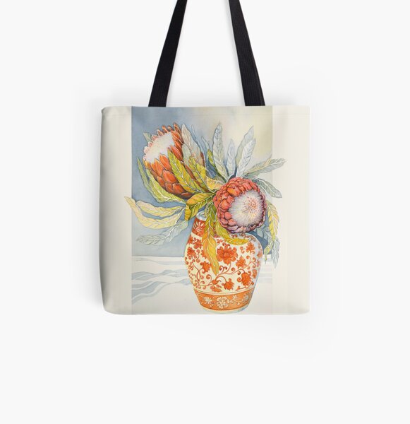 Protea 2 All Over Print Tote Bag