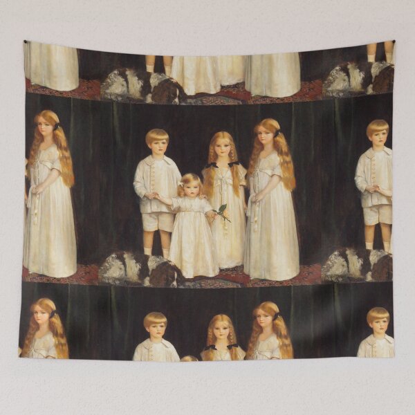 Item preview, Four young children, Artist: Frank Cadogan Cowper designed and sold by Vintage Designs +.