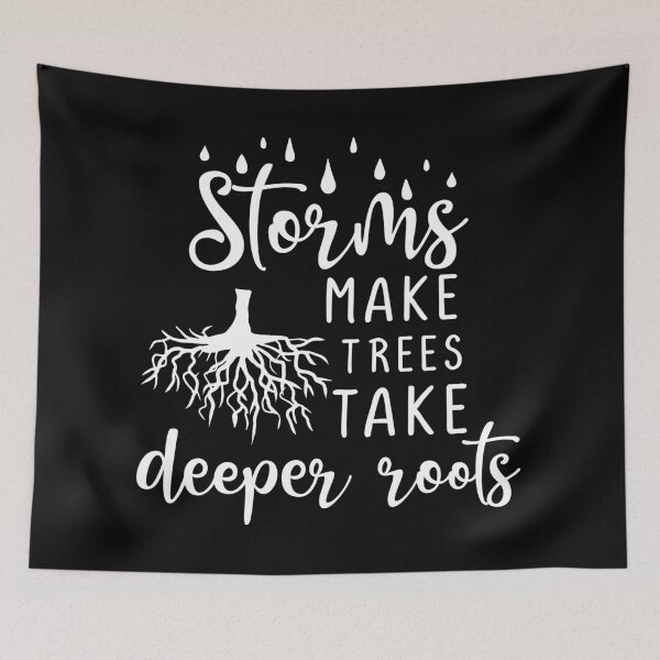 Item preview, Storms make trees take deeper roots (white) designed and sold by crdraper.