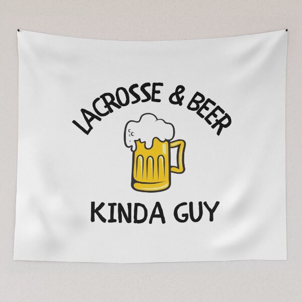 Item preview, Lacrosse & beer kinda guy designed and sold by TheGreenGoat.