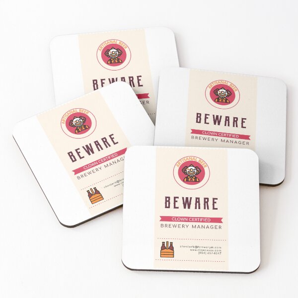 Item preview, Clown license, certified brewery manager funny designed and sold by youngdstag.