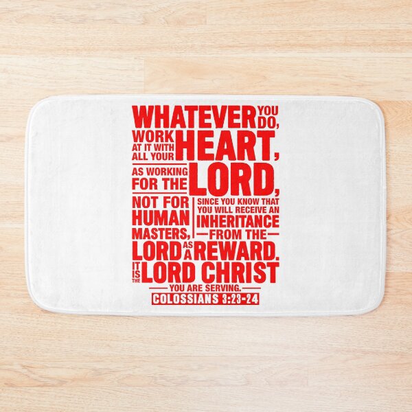 Item preview, Colossians 3:23-24 Work For The Lord Not For Human Masters designed and sold by plushism.
