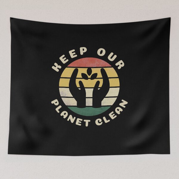 Item preview, Keep Earth Clean Shirt Save Our Planet Climate Change Shirt SOS Help Climate Strike Shirt Nature Future Natural Environment Cute Funny Gift Idea designed and sold by EpsilonEridani.
