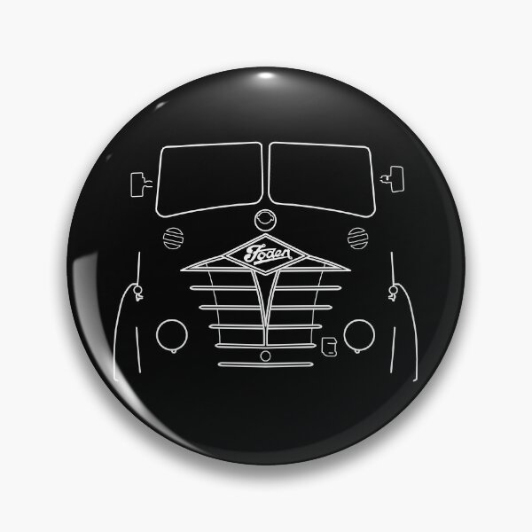 Item preview, Classic Foden S18 lorry white outline graphic designed and sold by soitwouldseem.