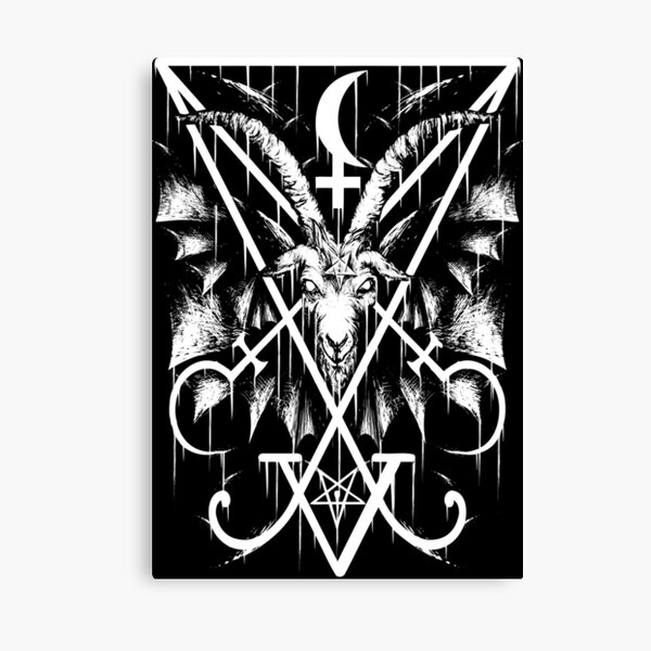 SIGIL OF LUCIFER AND BAPHOMET Canvas Print