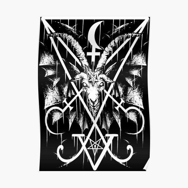 SIGIL OF LUCIFER AND BAPHOMET Poster