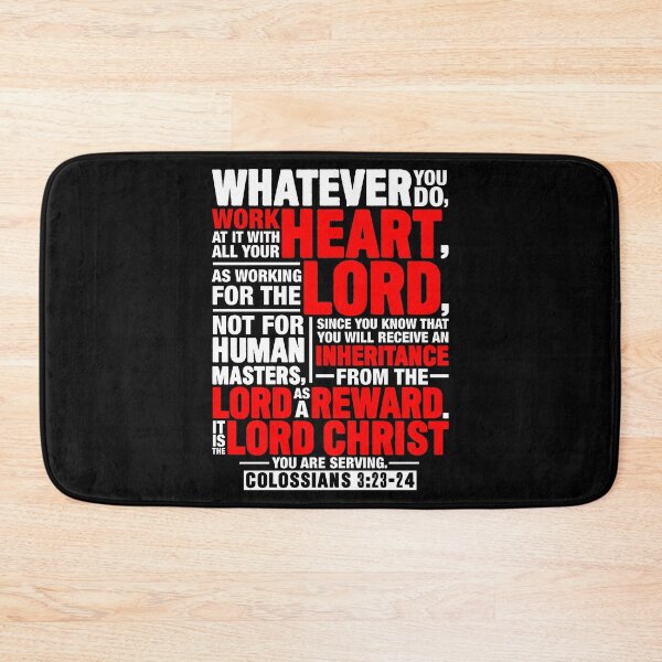 Item preview, Colossians 3:23-24 Work For The Lord Not For Human Masters designed and sold by plushism.