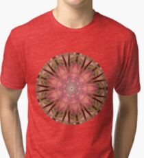 Camiseta de tejido mixto Rosy Haze Mandala