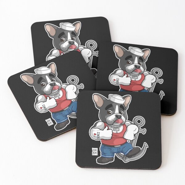 Item preview, FRISKY FRENCHIE (BLACK & WHITE) - BEARZOO SERIES designed and sold by bobobear.
