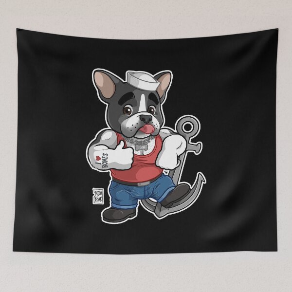 Item preview, FRISKY FRENCHIE (BLACK & WHITE) - BEARZOO SERIES designed and sold by bobobear.