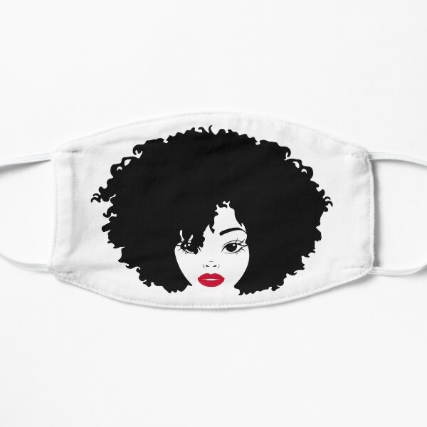 Download Afro Lady Svg Face Masks Redbubble