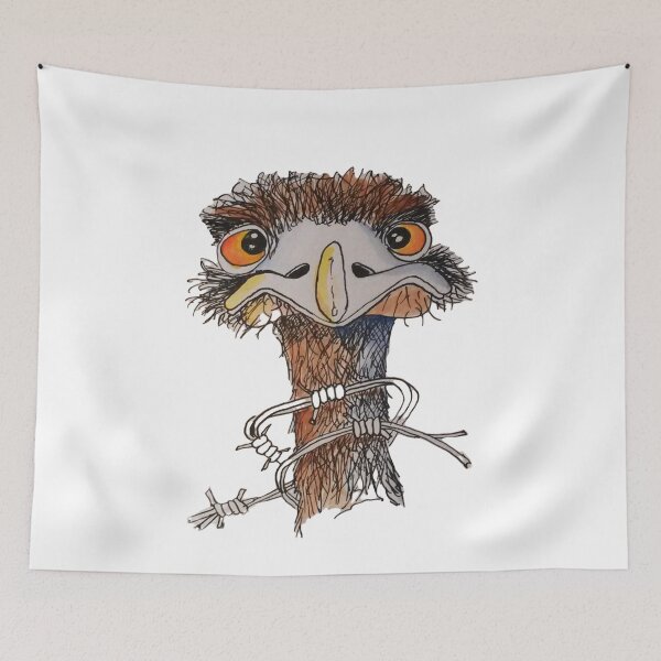 Item preview, Unique and Funny Australian Emu bird character designed and sold by LiveToLearn.