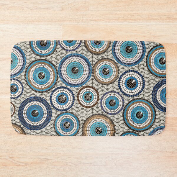 Item preview, Evil Eye Mosaic Tile Pattern designed and sold by k9printart.