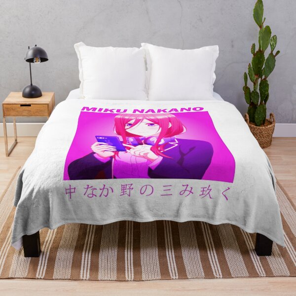 5-toubun no Hanayome Miku Nakano Anime Bed Sheet or Duvet