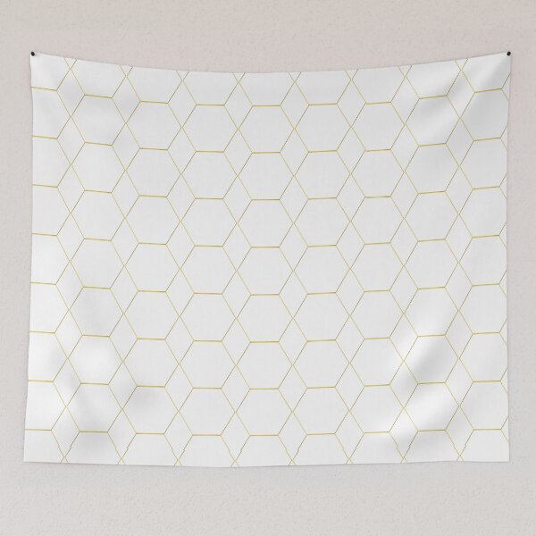 Item preview, Gold hexagon pattern designed and sold by Shir-designs.