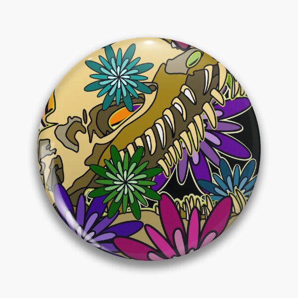 Item preview, Dilophosaurus Floral designed and sold by PSCats.