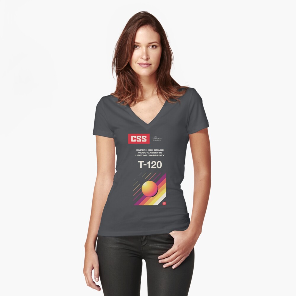 Item preview, Fitted V-Neck T-Shirt designed and sold by ckirknielsen.