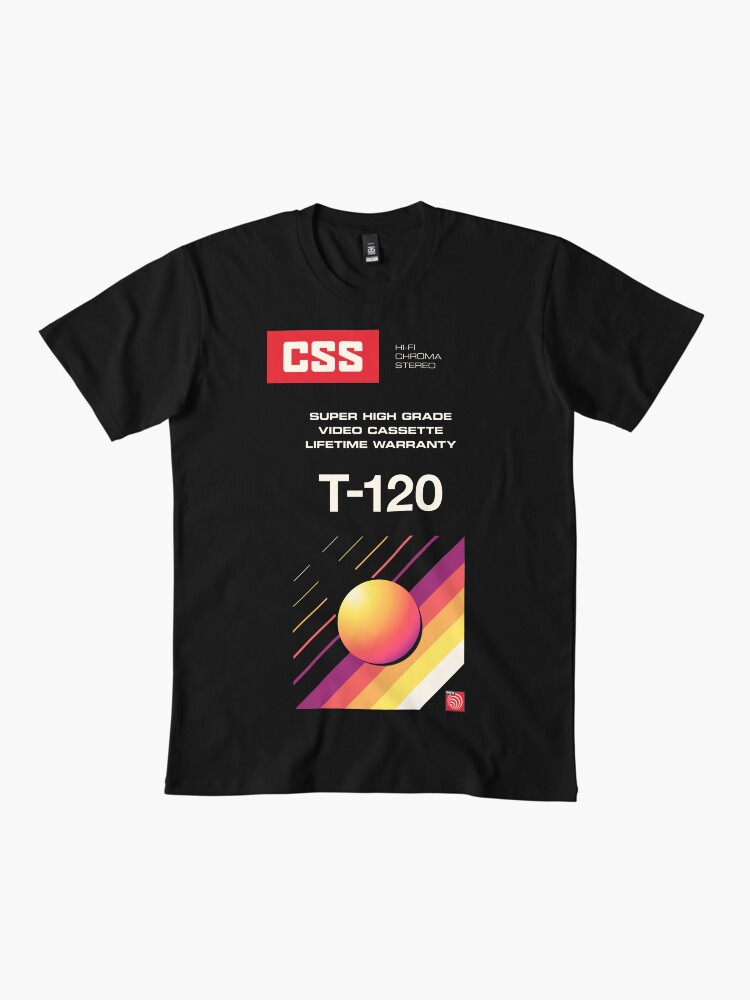 Thumbnail 2 of 4, Premium T-Shirt, Retro Blank VHS CSS designed and sold by ckirknielsen.
