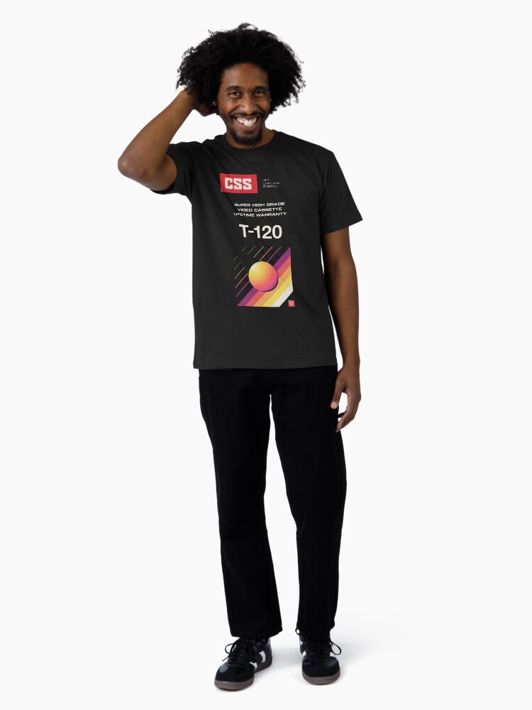 Thumbnail 3 of 4, Premium T-Shirt, Retro Blank VHS CSS designed and sold by ckirknielsen.