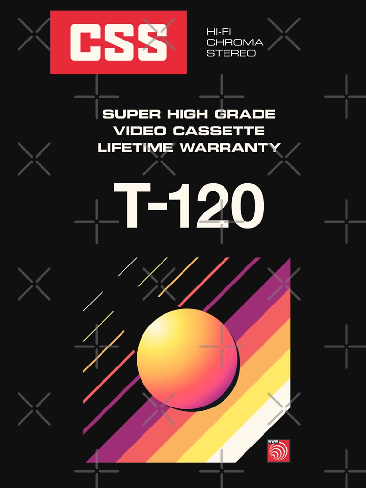 Thumbnail 6 of 6, Premium T-Shirt, Retro Blank VHS CSS designed and sold by ckirknielsen.