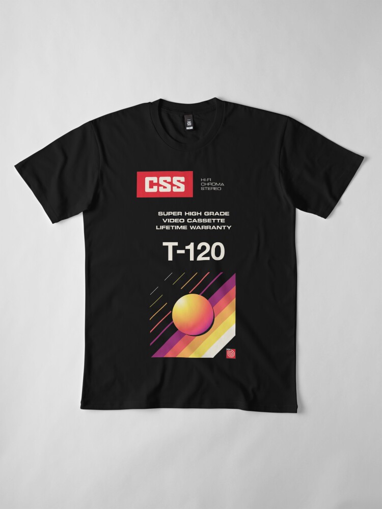 Alternate view of Retro Blank VHS CSS Premium T-Shirt