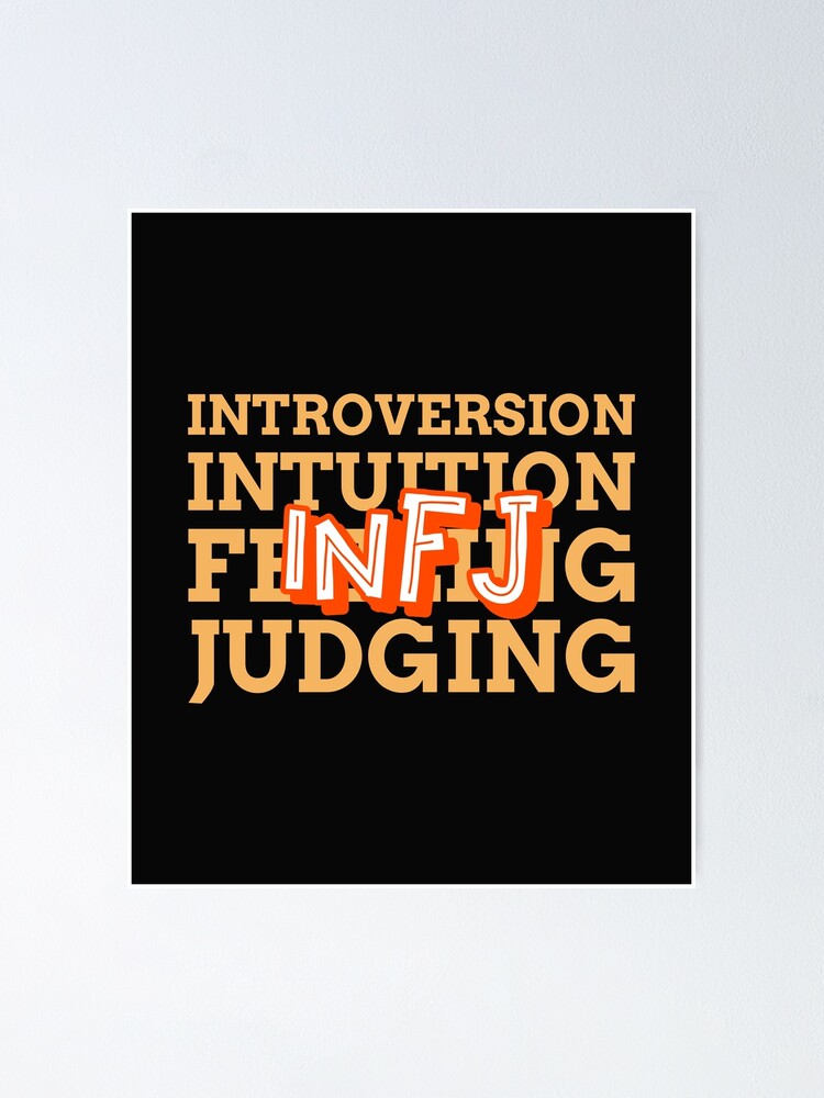 Infj Introversion Intuition Feeling Judging Design Poster By