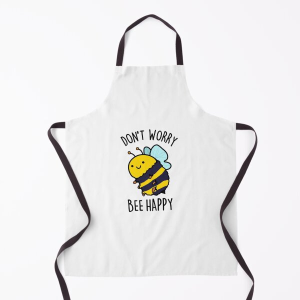 Item preview, Don't Worry Bee Happy Funny Bee Puns designed and sold by punnybone.