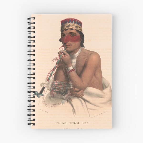 Item preview, Wa-Em-Boesh-Kaa, a Chippeway chief - 1836 Illustration designed and sold by retrochoose.