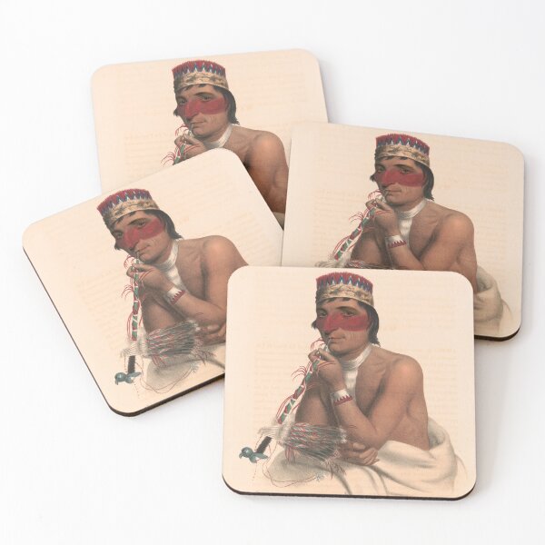 Item preview, Wa-Em-Boesh-Kaa, a Chippeway chief - 1836 Illustration designed and sold by retrochoose.