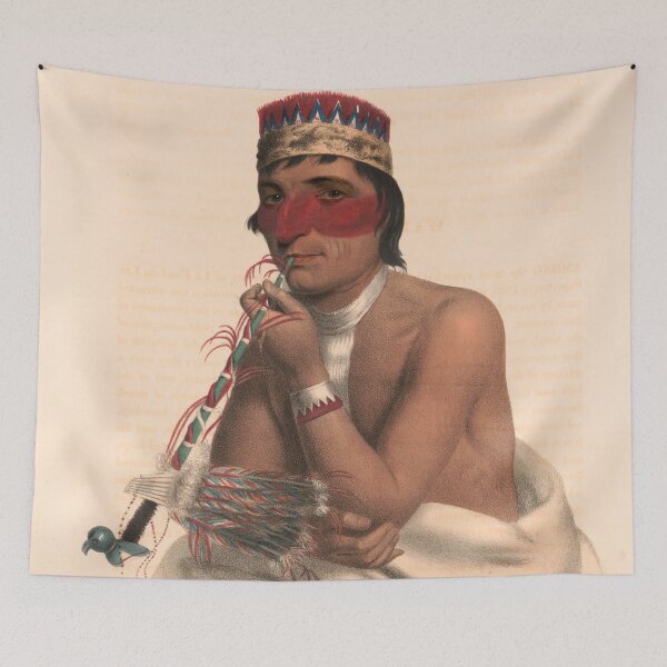 Item preview, Wa-Em-Boesh-Kaa, a Chippeway chief - 1836 Illustration designed and sold by retrochoose.