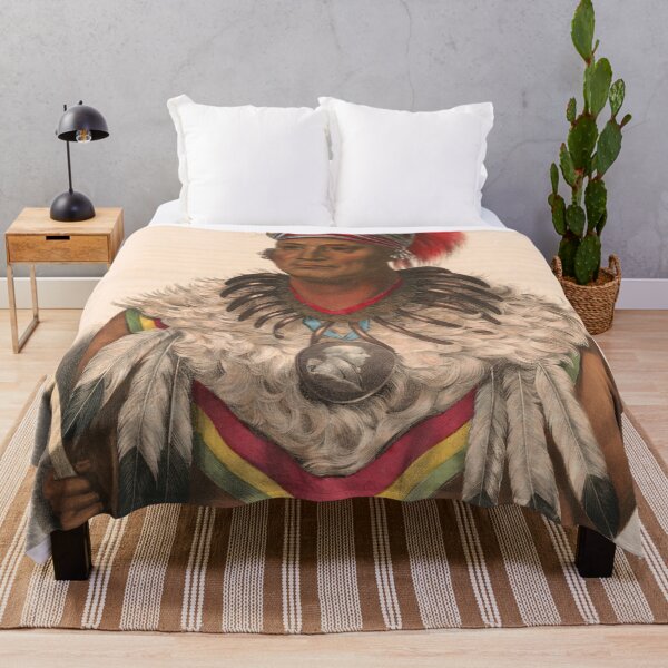 Item preview, Wa-Pel-La chief of the Musquakees - 1838 Illustration designed and sold by retrochoose.