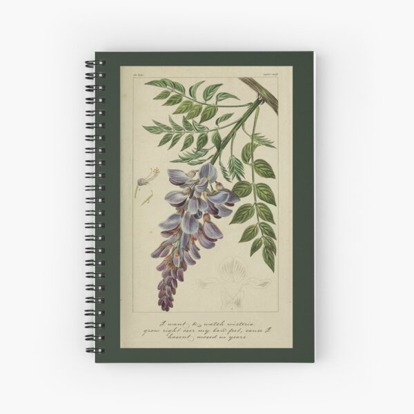 the lakes wisteria Spiral Notebook