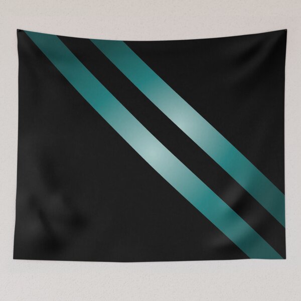 Item preview, Modern Black and Teal Stripes  designed and sold by venella.