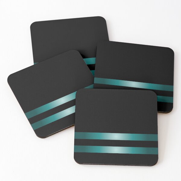 Item preview, Modern Black and Teal Stripes  designed and sold by venella.