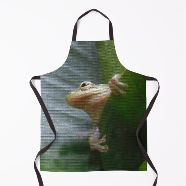 Item preview, Pseudomurals 00023 (Green Frog on Canna Lily) designed and sold by CleanWIP.