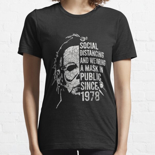 T-shirt rétro vtg Michael Myers Distancing social 1978 T-shirt essentiel