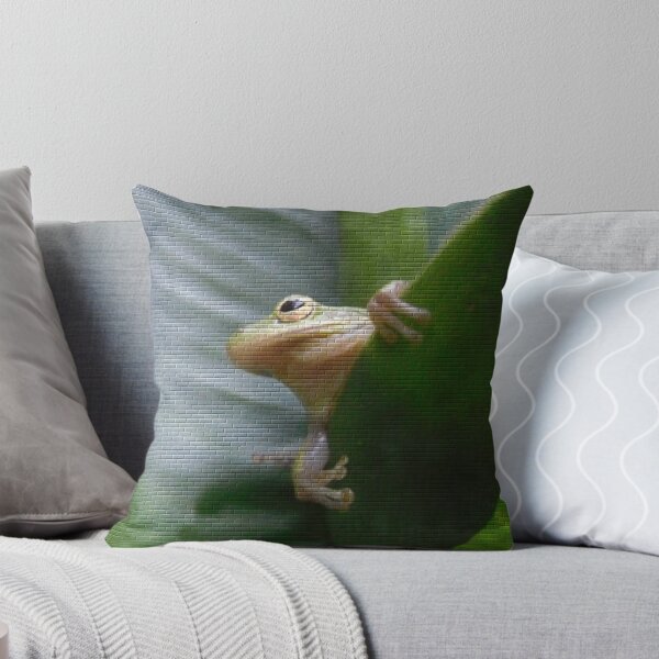 Item preview, Pseudomurals 00023 (Green Frog on Canna Lily) designed and sold by CleanWIP.