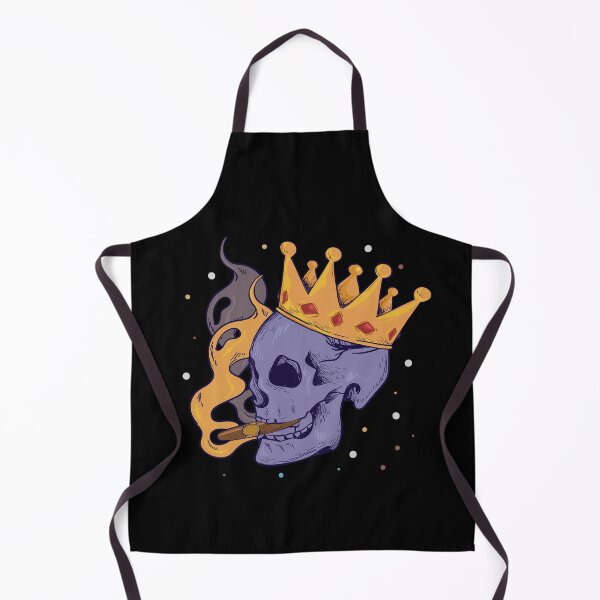 Item preview, Stoner rock skull with crown designed and sold by ElBeDesigns.