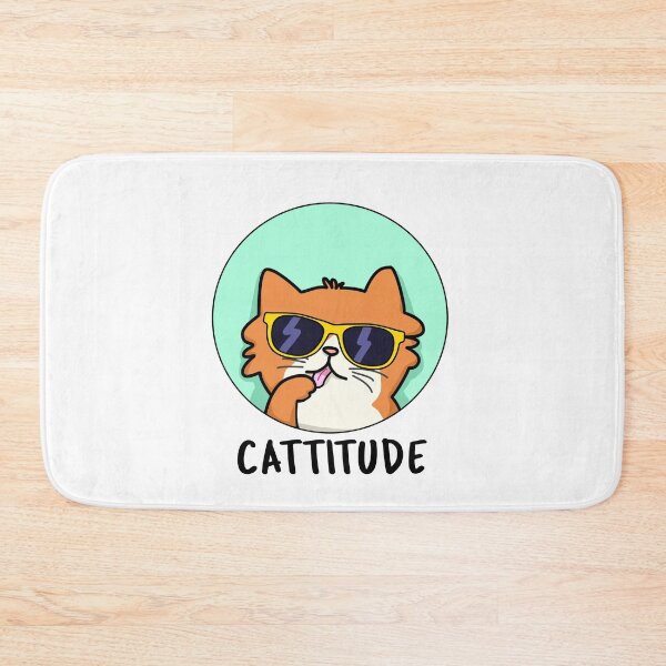 Item preview, Cattitude Funny Cat Puns  designed and sold by punnybone.