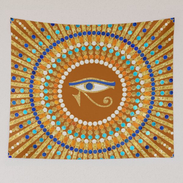 Item preview, Eye of Thoth with Mandala Inspired By Ancient Egyptian Necklace designed and sold by Octavia Soldani.