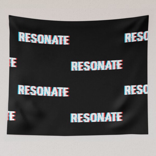 Item preview, RESONATE Glitched Text (Cyan & Red) designed and sold by Suicune1000.