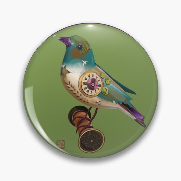 Item preview, Clockwork Bird (Green Circle) designed and sold by Krizena.