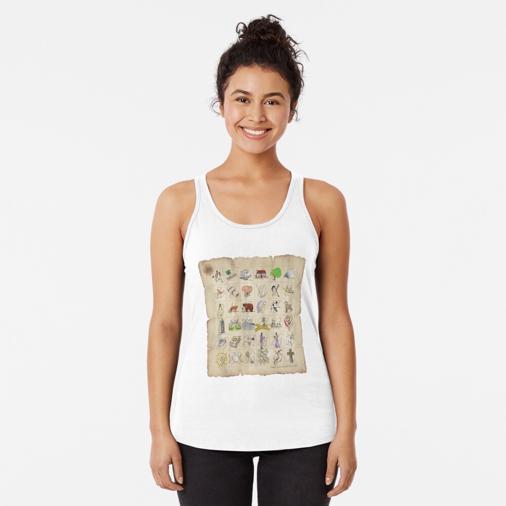Discover Lenormand Game of Hope Racerback Tank Top