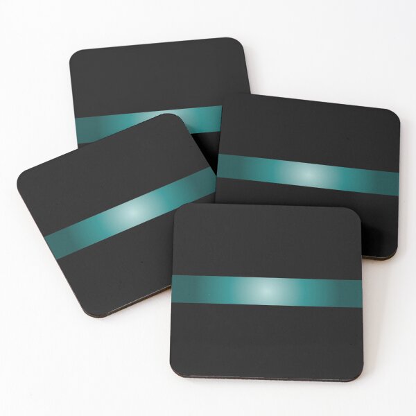 Item preview, Colorful Modern Black and Teal Stripes  designed and sold by venella.