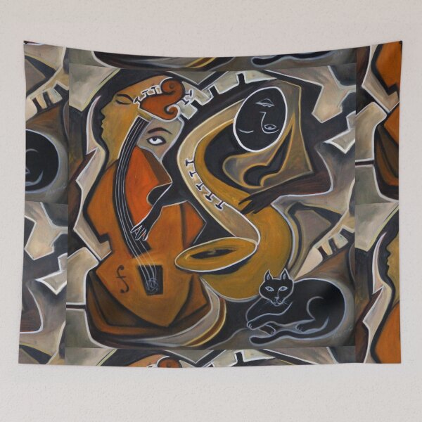 Item preview, Jazz de Chat Noir, Black Cat Jazz designed and sold by Valerie Vescovi.