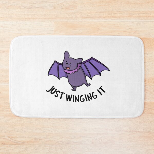 Item preview, Just Winging It Funny Bat Puns  designed and sold by punnybone.