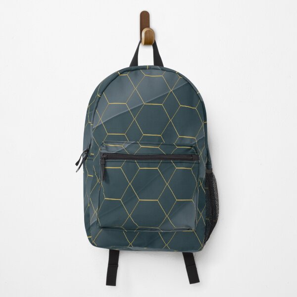 Item preview, Diagonal 3d waves and Gold hexagon pattern designed and sold by Shir-designs.