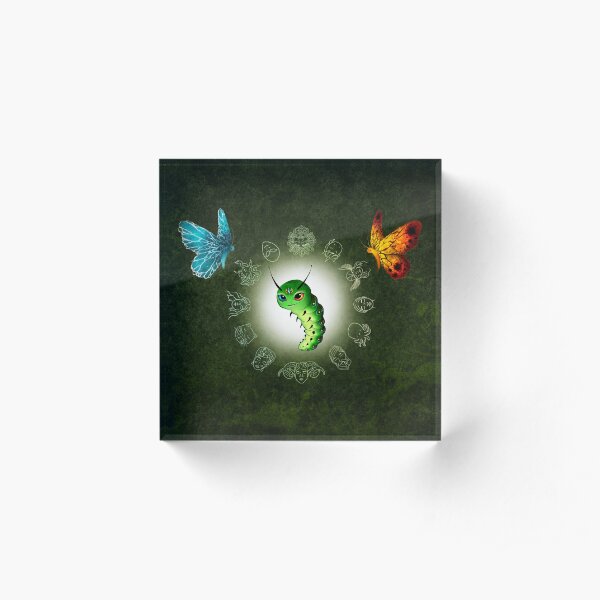 Caterpillar - Simple Acrylic Block