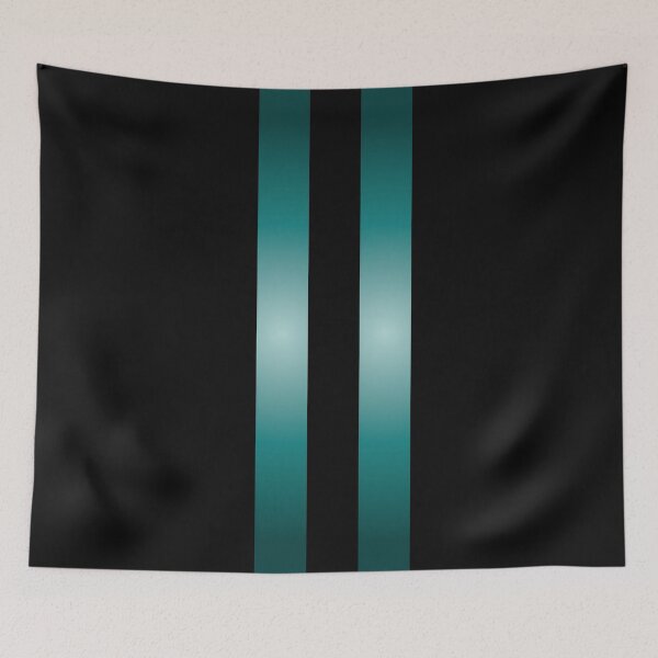 Item preview, Colorful Modern Black and Teal Stripes  designed and sold by venella.