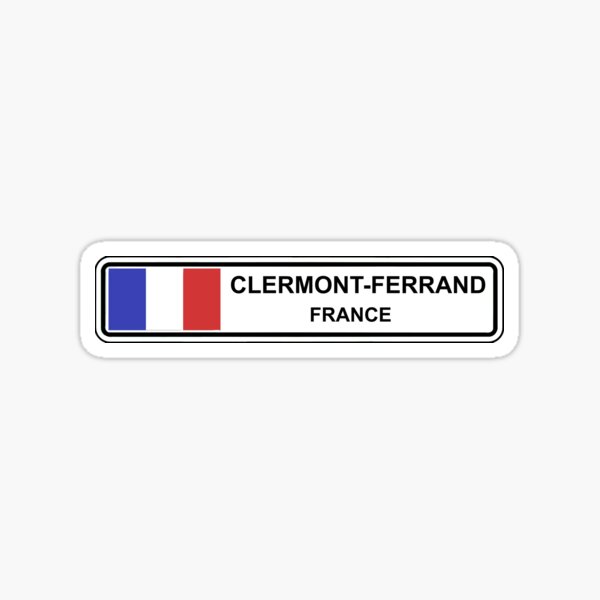 Item preview, Clermont-Ferrand Street Sign designed and sold by Gina-Driada.